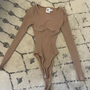 Princess Polly taupe bodysuit
